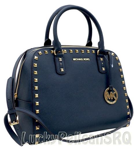 michael kors pale blue bag|Michael Kors navy blue handbags.